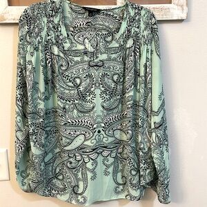 Banana republic paisley bandana print blouse